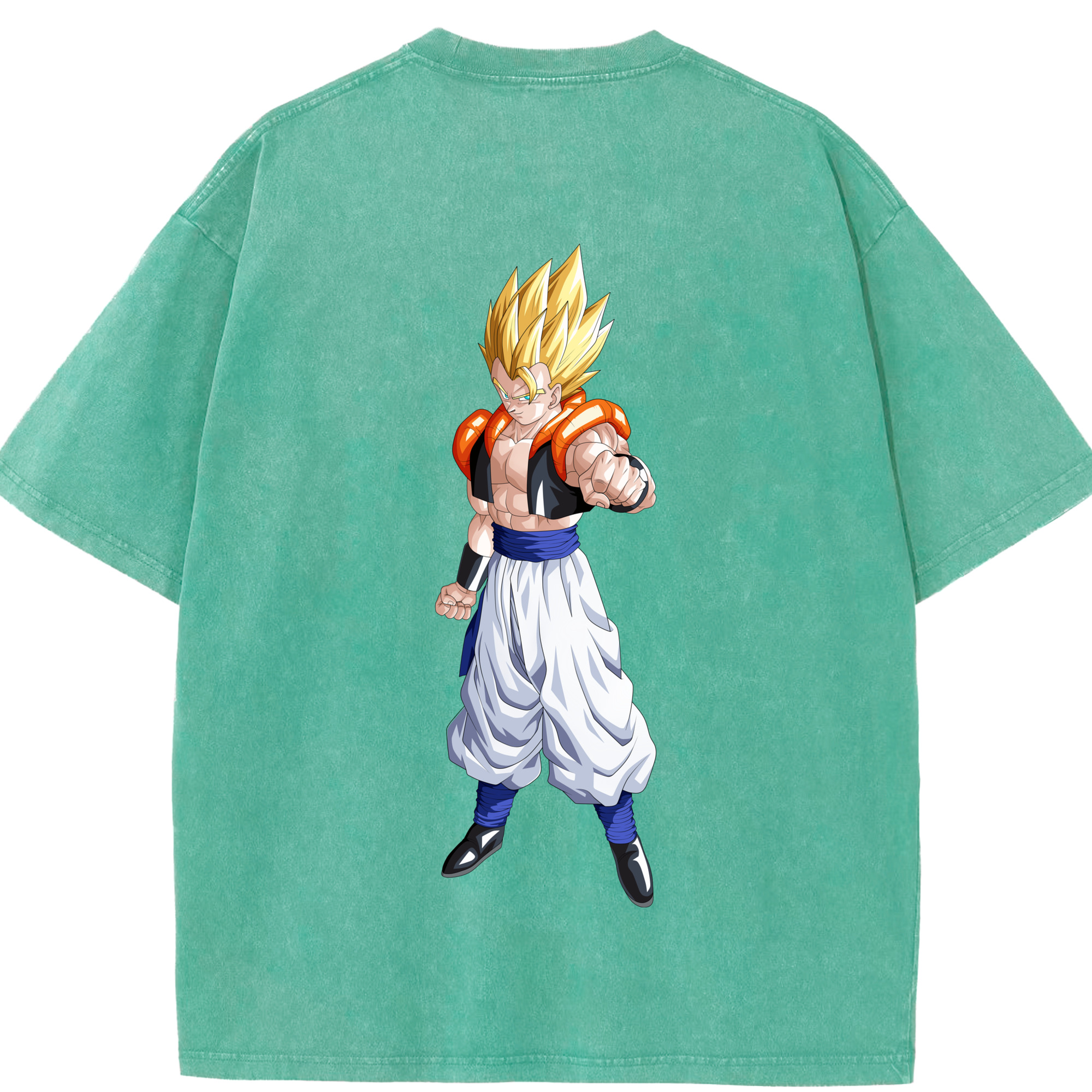 （画像用） ドラゴンボール ベジータ四世（Bejīta Yonsei）DRAGON BALL Vegeta IV 綿100% ヴィンテージ風 半袖Tシャツ（背面プリント）